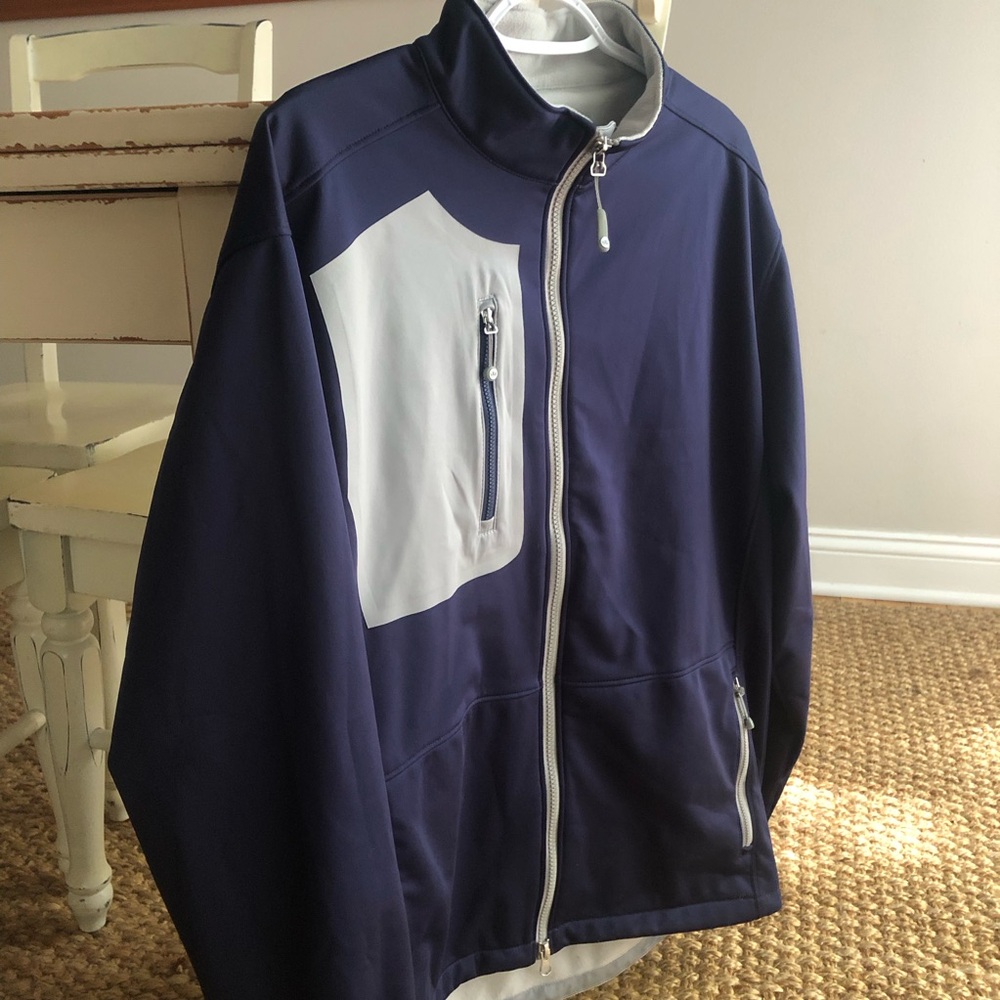 Peter Millar Gale Force Soft Shell Wind and Water Resistant Jacket. Size Large